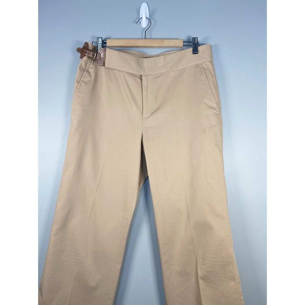 Lauren Ralph Lauren Beige Wide-Leg Trousers